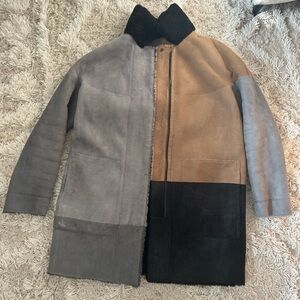 Akris Punto Reversible Lambskin Shearling Leather Jacket